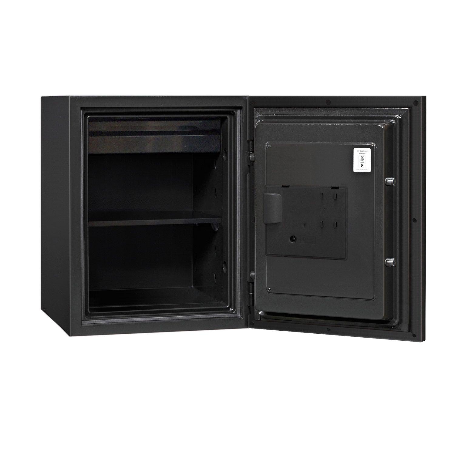 Phoenix Spectrum Plus LS6012FB Size 2 Luxury Fire Safe with Black Door Panel and Fingerprint Lock - Safe Fortress