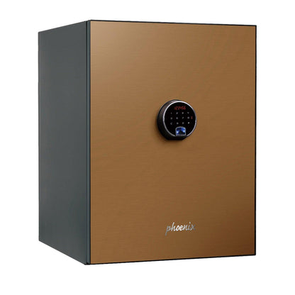 Phoenix Spectrum Plus LS6012FG Size 2 Luxury Fire Safe with Gold Door Panel and Fingerprint Lock - Safe Fortress